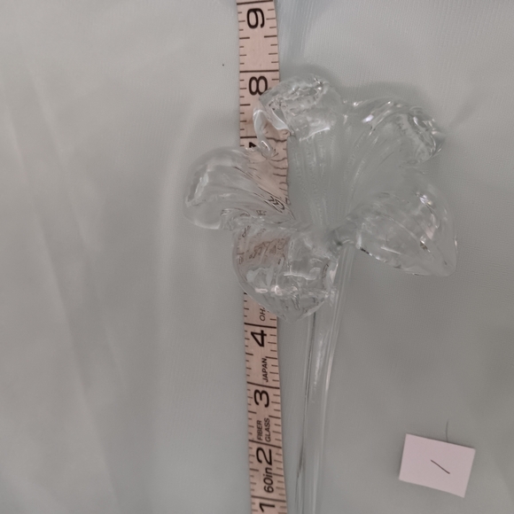 Blown Glass Flower Lily bud vase pk1 - Picture 3 of 8